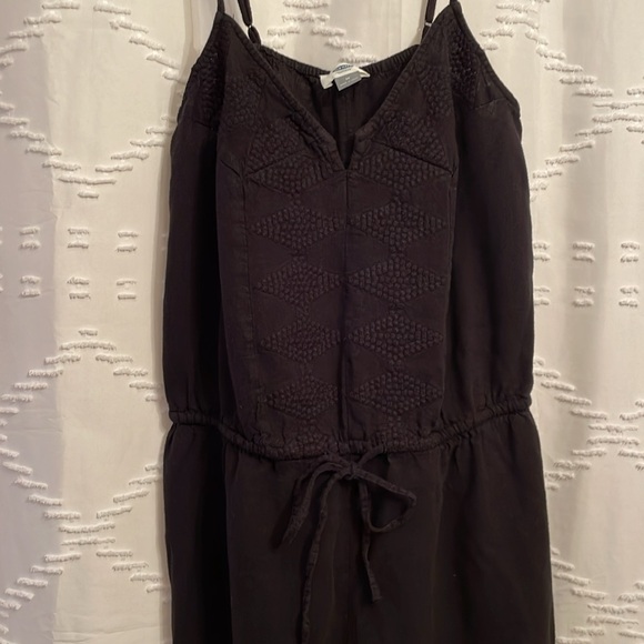 Old Navy Black on Black Embroidered Romper - Picture 2 of 6